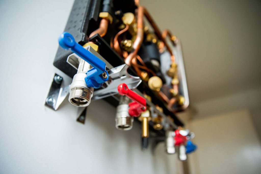 Warmtenet aansluiting binnen